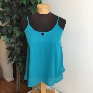 Apt 9 Georgette camisole Woman’s size XS adjustable straps keyhole front